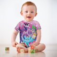thumbnail image 3 of My Lit-tle Pony Baby Boy Girl Short Sleeve Romper Clothing Set Print Cartoon Baby Summer One Piece Jumpsuit, 3 of 8