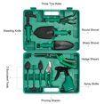 thumbnail image 6 of Garden Tools Set,10 Pieces Gardening Tools, Ergonomic Handle Trowel Rake Weeder Pruner Shears Sprayer, Garden Hand Tools with Carrying Case Gardening Gifts for Women, 6 of 7
