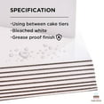 thumbnail image 4 of Cake S.O.S 10x14 inch Rectangle White Coated Cardboard Cake Board, Greaseproof, (6-pack), 4 of 6