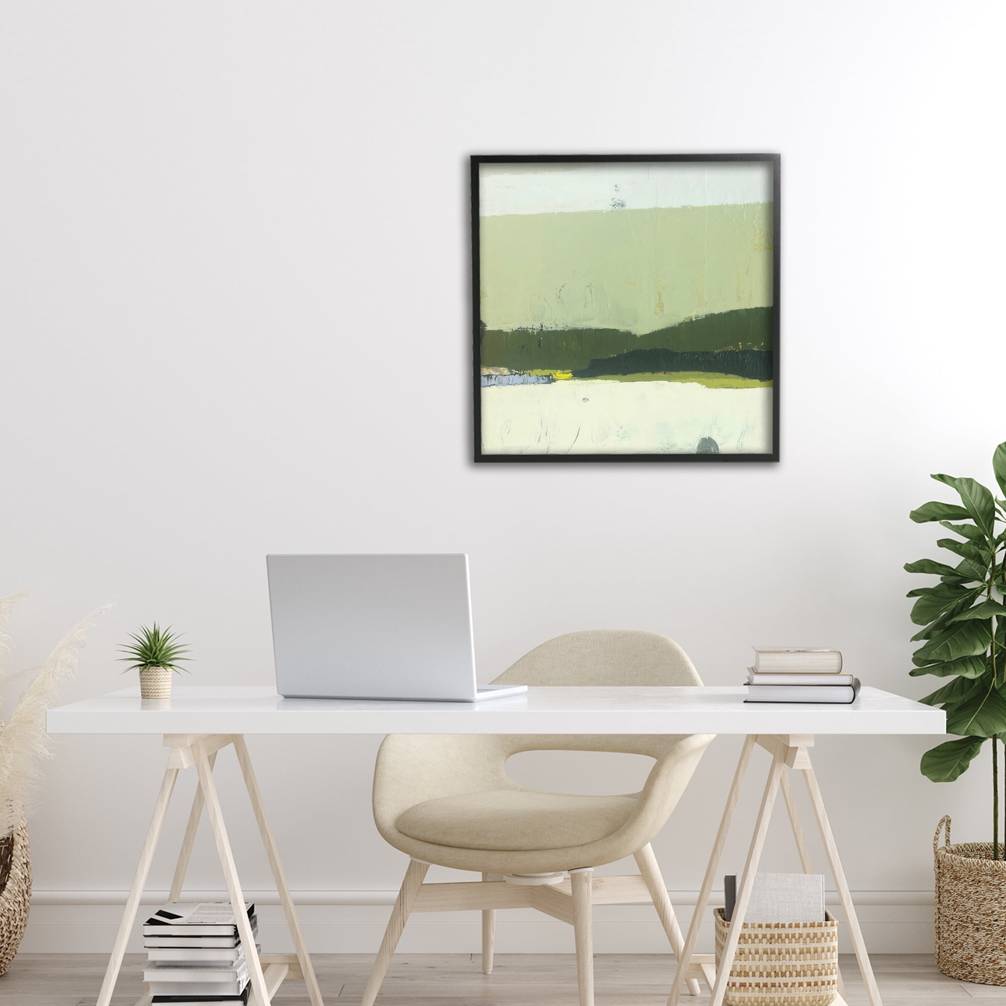 Stupell Industries Bloom Serene Layered Landscape Black Framed Giclee Art, design by Julia Foug