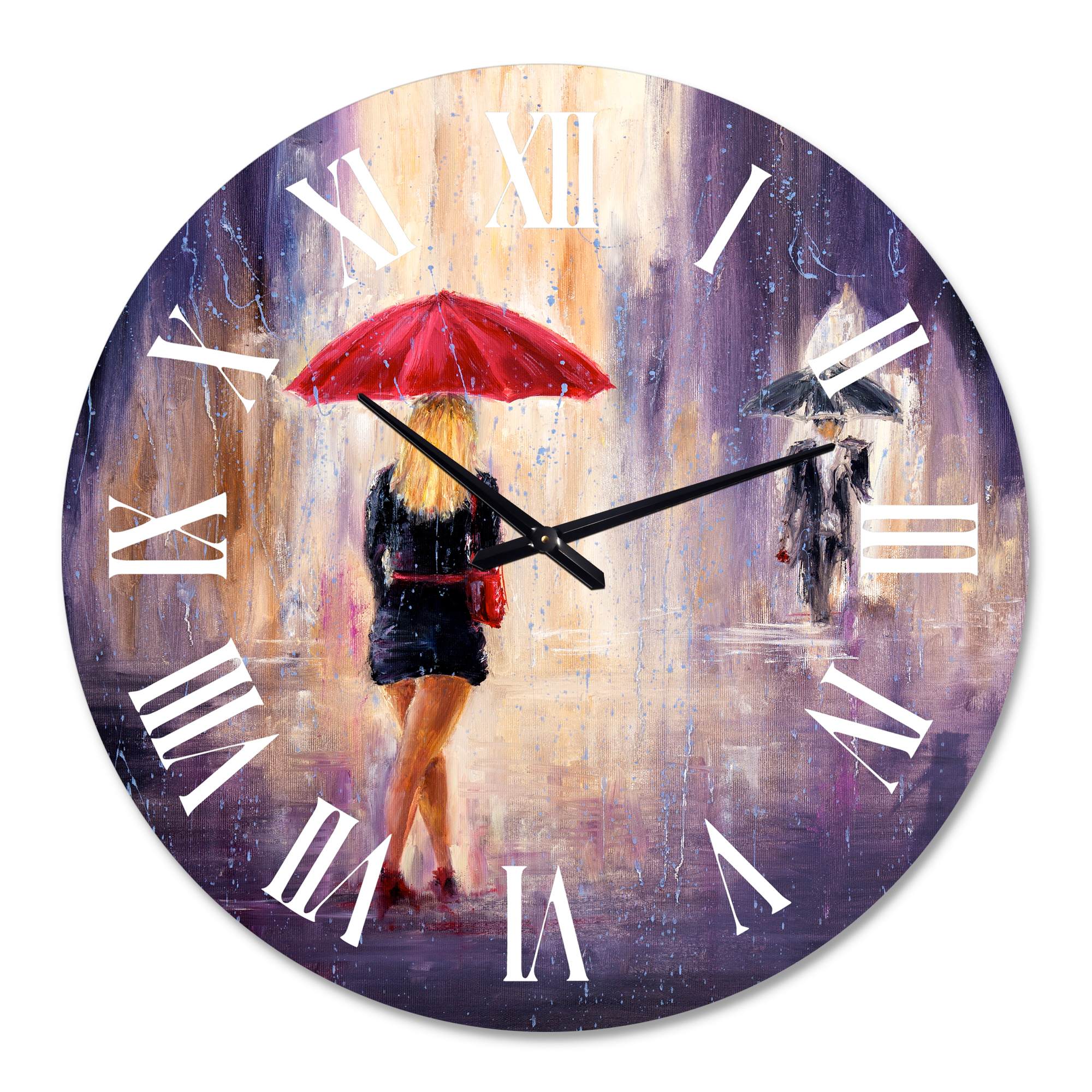 Designart 1 in Quartz French/Country Wall Clock