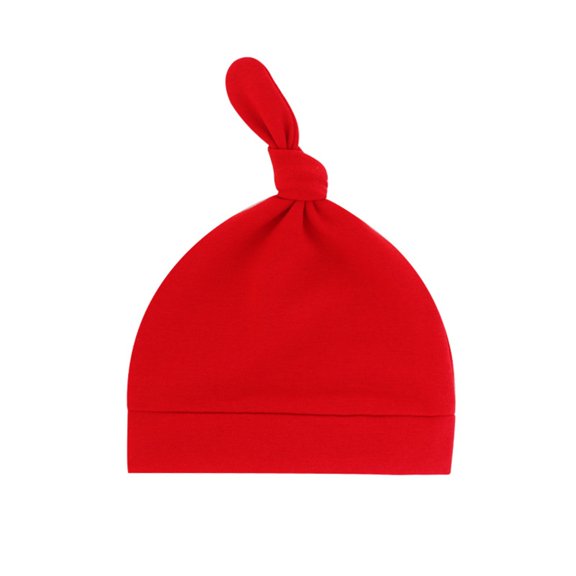 AJGRHE Organic Kids Knotted Hats Soft Warm Winter Cap For Boys Girls And Autumn Old Month 06 Baseball Caps Red One Size