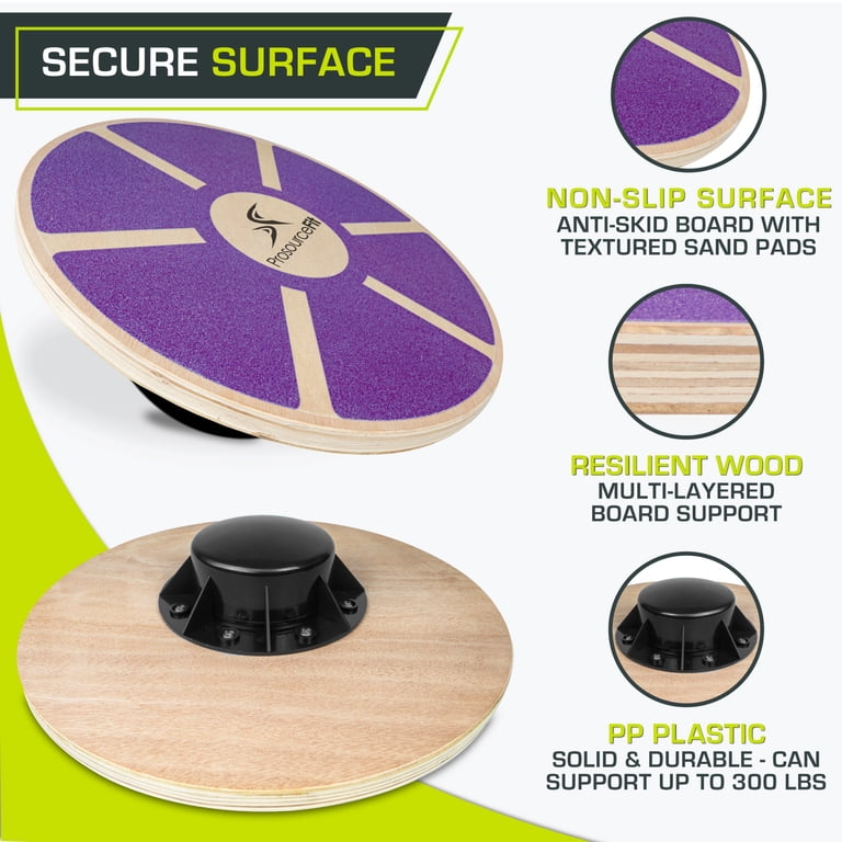 Prosourcefit Wooden Balance Board, Non-Slip Wobble Trainer photo 3