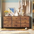 thumbnail image 2 of 9 Drawer Bedroom Dresser with Storage, 47 Inch TV Stand for 50, 55 Inch TV, Fabric Chest for Closet, 2 of 9