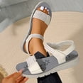 thumbnail image 5 of Pandaie Womens Orthopedic Walking Sandals Comfortable Plantar Fasciitis Arch Support Summer Beach Vacation Shoes with Adjustable Strap White 8, 5 of 9