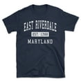thumbnail image 1 of East Riverdale Maryland Classic Established Men's Cotton T-Shirt, 1 of 1