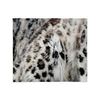 CafePress - Snow Leopard Throw Blanket - Soft Fleece Throw Blanket, 50"x60" for All Ages