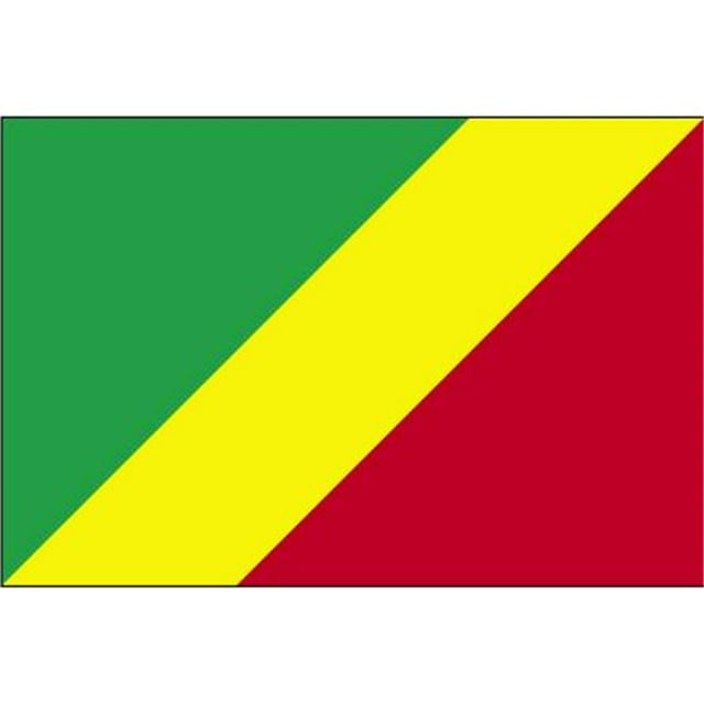 Annin Flagmakers 190884 Drapeau du Congo Nyl-Glo 5 Pi X 8 Pi