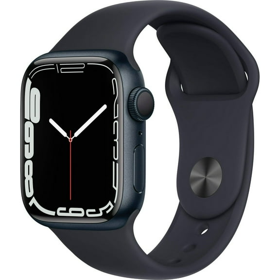 Pre-Owned Apple Watch Series 7 GPS, 41mm Midnight Aluminum Case with Midnight Sport Band - Regular