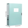 File Box Thickened Polypropylene Foldable A4 Retro Style Document Box ...