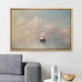 thumbnail image 2 of HFDF Canvas Prt Wall Art Vtage Retro Sailg Ship Ocean Sean Nature Wilderness Illustrations Fe Art Decorative Landscape Colorful for Livg Room, Bedroom, Office - Natural 16x12inch Framed, 2 of 5