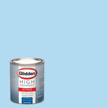 Glidden High Endurance, Interior Paint and Primer, Afton Blue, # 70BG 68/163, Semi-Gloss, (Best High Gloss Trim Paint)