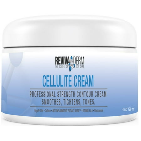 RevivaDerm Cellulite Cream Extra Firming Body Lotion - Specially Formulated to Improve Skin Firmness, Tightening & Body Toning - Helps improve look and feel of Legs, Arms, Stomach, Buttocks - 4 (Best Workout For Legs And Stomach)