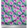 thumbnail image 1 of Soimoi Green Heavy Satin Fabric Fruits Fabric Prints By Yard 54 Inch Wide, 1 of 3