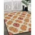 thumbnail image 2 of Ahgly Company Indoor Round Patterned Papaya Orange Area Rugs, 7' Round, 2 of 6