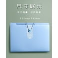 thumbnail image 2 of Zhuge Organizador de archivos expandible de 2 piezas con 8 bolsillos, carpetas de acordeón con etiquetas, organizador portátil de recibos de facturas y documentos,azul oscuro, 2 of 4