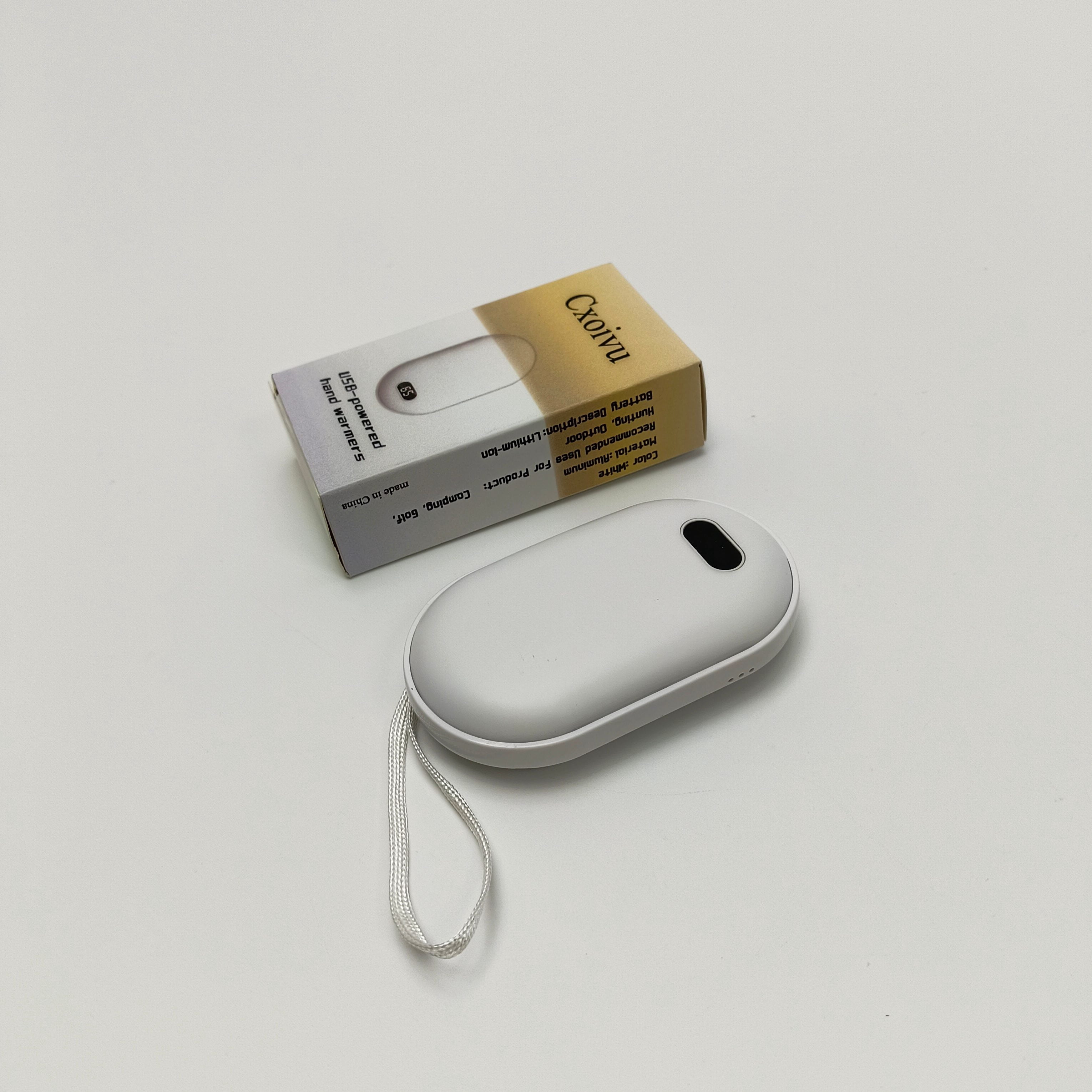 Cxoivu USB-powered hand warmers Portable Hand Warmer for Outdoor, White