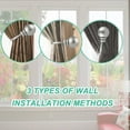 thumbnail image 5 of Sunjoy Tech Set of 2 Metal Decorative Curtain Holdbacks, Wall Mounted Window Drapery Tiebacks for Bedroom, Livingroom, Office Come, 5 of 8