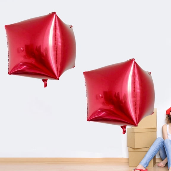 Masteelf 5 Pcs Foil Balloons Birthday Aluminum Film 5pcs Red