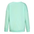 thumbnail image 6 of Fengqque Womens Fall Long Sleeve Shirts Basic Apparel Shirts Trendy V Neck Tshirt for Women Tops Green 10(XL), 6 of 9