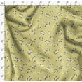 thumbnail image 4 of Soimoi Florals Print, Velvet Fabric, Decor Sewing Fabric by The Yard 54 Inch Wide,Decorative Fabric for Upholstery and Home Accents, Pale Yellow, 4 of 6