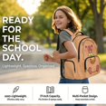 thumbnail image 4 of Yuyamidu Boba Capybara 4Pcs Backpack Set for Kids Boys Girls 17 Inch School Bookbag with Lunch Bag Pencil Case Water Bottle Sleeve Back To School Rucksack Daypack, 4 of 7