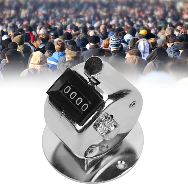 Compteur Manuel 0-9999 – Acier Inoxydable, Réinitialisation Par Molette – Pour Inventaire, Marchandises, Comptage De Foule