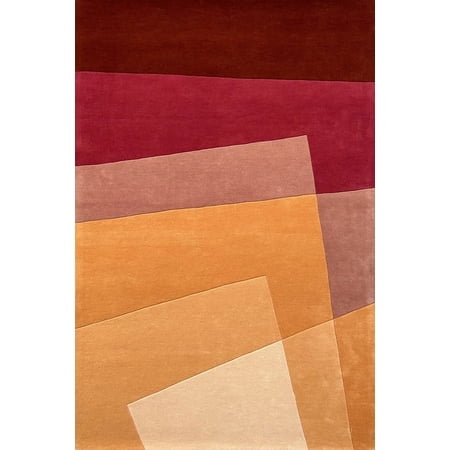Jawa collection Handmade Modern Abstract Design Hand Tufted Area Rug Hand Tuft Wool Rug