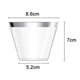 thumbnail image 5 of Paquete de 50-vasos de cóctel de plástico de 9 Oz, vasos de plástico con borde resistente, vaso transparente, vaso desechable para boda, vaso para fiesta de aniversario de cumpleaños, 5 of 8
