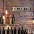 thumbnail image 5 of PENNY LANE Vintage Style Rustic Street Sign – (2 Pack) New Signs UK Music Beatles Retro Decorative Wall Sign for Home, Bar, Garage, or Outdoor Use | 6" X 24" Plastic Road Sign, 5 of 5