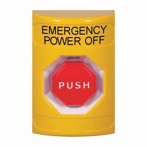 Emergency Power Off Push Button,Yellow