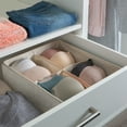 thumbnail image 5 of Simplify 4 Compartment Closet Drawer Organizer in Faux Jute, 5 of 7