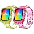 thumbnail image 1 of ANTHOUSE Compatible for Apple Watch 42mm 44mm 45mm with Bumper Case Cover, Clear Crystal Men Women Durable Sport Transparent Protective Bands for iWatch Series 8 7 6 5 4 3 2 1 SE, 1 of 14