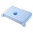 thumbnail image 4 of Runquan Serviette de Table de Massage en Coton avec Trou pour le Visage pour SPA Lit Table Bleu Clair, 4 of 8