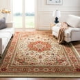 thumbnail image 3 of SAFAVIEH Lyndhurst Miranda Floral Area Rug, Ivory/Rust, 2'3" x 4', 3 of 6