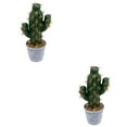 thumbnail image 5 of TINKSKY Artificial Succulent Cactus Plants Fake Faux Bonsai Model Plant Decor Desktop Adornments Greenery Ornaments Imitation, 5 of 6