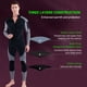 thumbnail image 5 of Traje de neopreno Irfora Traje de neopreno de 3 mm para hombres Traje de buceo de cuerpo completo con cremallera frontal para Snorkel Surf Buceo Natación, 5 of 5