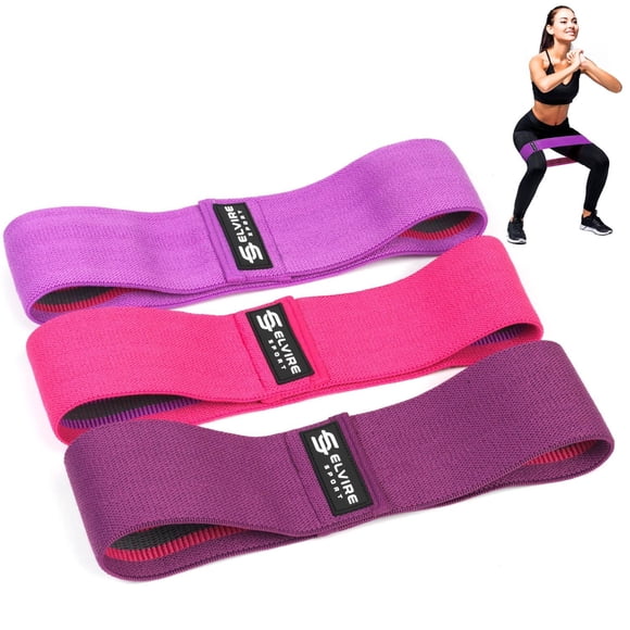 Bandas de Resistencia ELVIRE Multicolor Juego de 3 para Entrenamiento de Pierna para Mujer