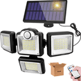 thumbnail image 1 of Lampara Solar Blossom  Exterior Jardín Pared 192 Led Ip65 Negro, 1 of 5