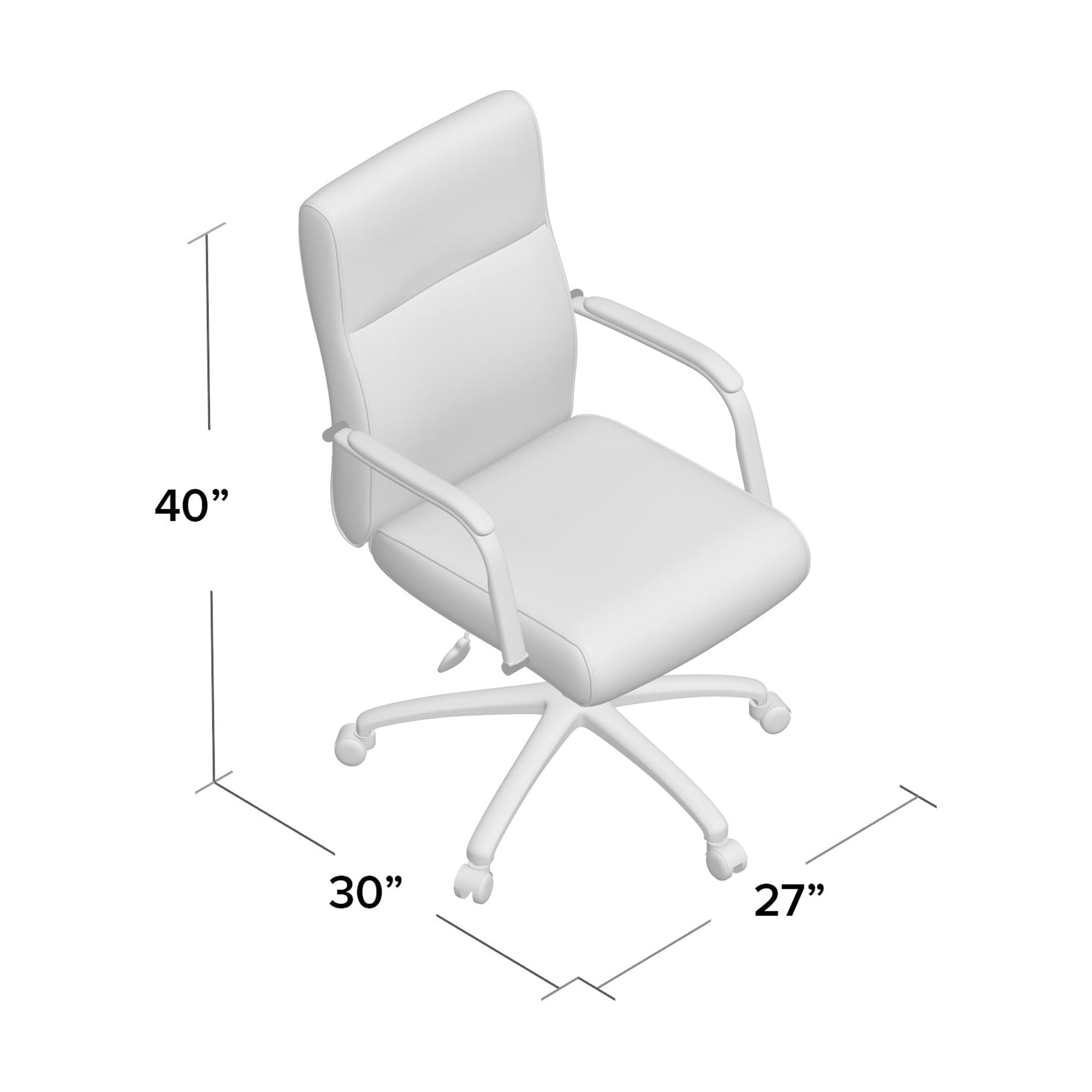Boss Office Products Modern Adjustable Desk Chair in CaresoftPlus, Multiple Colors