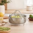 thumbnail image 4 of Food Grade Stainless Steel Steamer with Carrying Handle, Three Leg Stand for Eggs, Vegetables and Fruits, 4 of 4