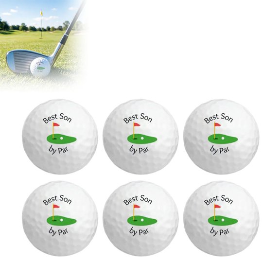Ton 6pcs Golf Balls in Near Mint Condition, AAAA Quality, Recycled Used Golf Balls, Best Value Golf Balls, White