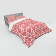 thumbnail image 3 of Ambesonne Ethnic Bedding Set 3 Pcs, Russian Slavic Stitch, Twin XL, White and Red, 3 of 3