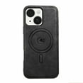 thumbnail image 5 of Magnetic Case for iPhone 16e Business Classic PU Leather Slim Soft Bumper Anti-Fingerprint Shockproof Protective Compatible with Magsafe Phone Cover For iPhone 16e,Black, 5 of 5