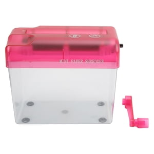 Déchiqueteuse manuelle, tête de mèche Mini Structure compacte de l'école pour le bureau des ménages