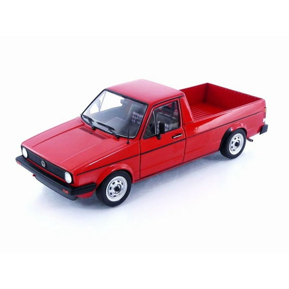 1983 Volkswagen Caddy MK 1 Pickup Truck Mars Red 1/18 Die Cast Model Car by Solido