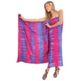 thumbnail image 5 of HAPPY BAY Women's Beachwear Summer Bikini Wraps Beach Wrap Coverups Sarong Skirt Bathing suit Swimsuit Swimwear Swim Cover up for Women One Size Royal, Tie Dye, 5 of 5