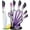 Purple, variant on Dot Pet Purple Gradient Handle Stainless Steel Kitchen Knife Set, 9-Piece