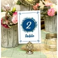 thumbnail image 2 of Darling Souvenir Round Floral Frame Table Numbers DIY Wedding Reception Table Top Cards-4" x 6" (1 to 20), 2 of 4