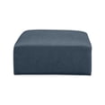 thumbnail image 6 of Meridian Furniture Cube Navy Blue Vegan Leather Ottoman, 6 of 6